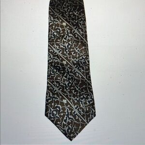 The Metropolitan Museum of Art, silk necktie Brown and Black Men's Tie